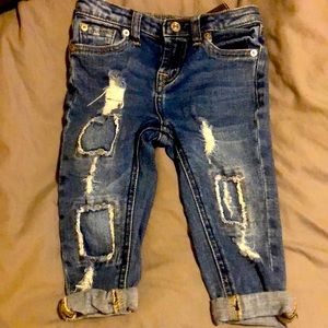 Kids Distressed 7 for all Mankind Jeans 2T